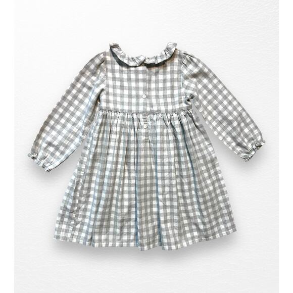 NWT JoJo Maman Bébé Flannel Dress, Size 5/6 - Picture 2 of 7